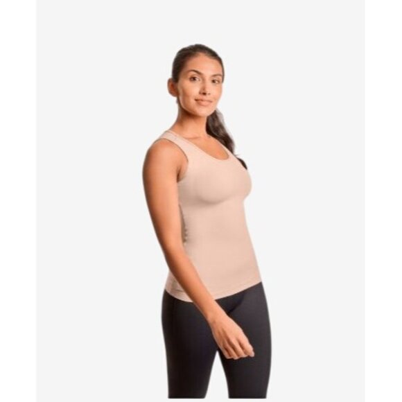 Tommie Copper Womens Lower Back Support Tank M Polyester & Spandex Nude $80 MSRP - Picture 4 of 9